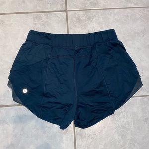 Blue Size 2 Lululemon Mesh Detail Shorts